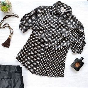 Vintage Soulmates polka dot puff sleeve blouse